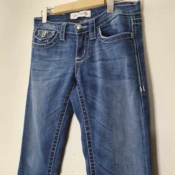 Plastic By Gly Y2K Denim Low Rise Bootcut Jeans - Picture 3 of 7